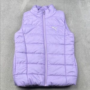 Kids Puma 10/12 Purple Puffer Vest